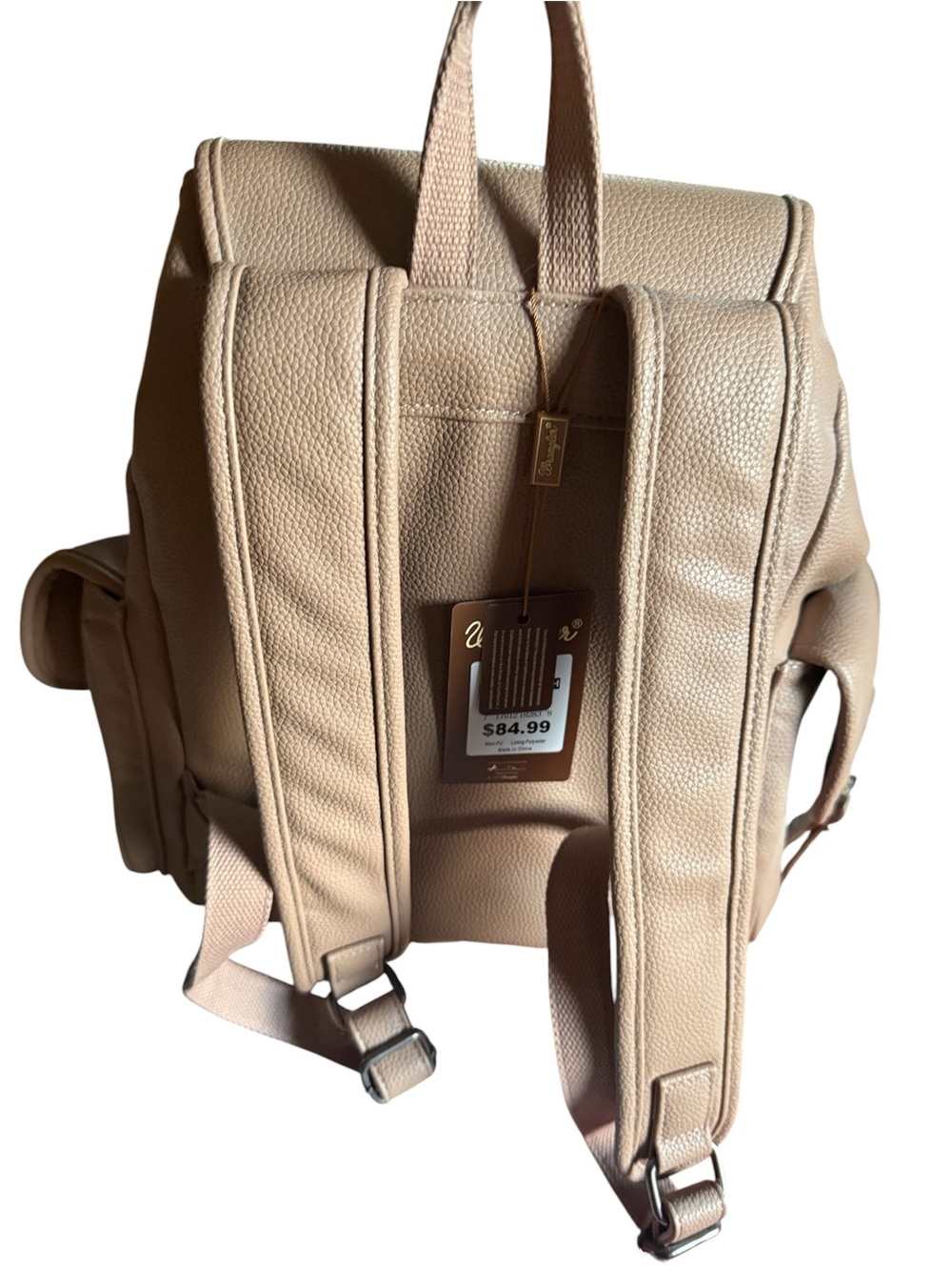 Wrangler Drawstring Backpack with Front Pockets - Picture 2 of 5